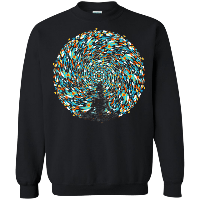 Sweatshirts Black / S Vortex Bending Crewneck Sweatshirt
