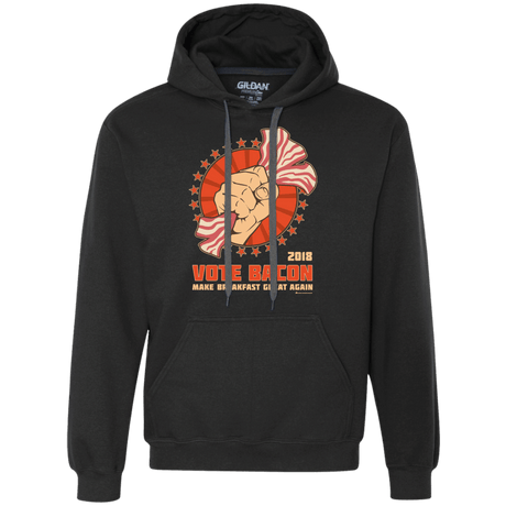 Sweatshirts Black / Small Vote Bacon In 2018 Premium Fleece Hoodie