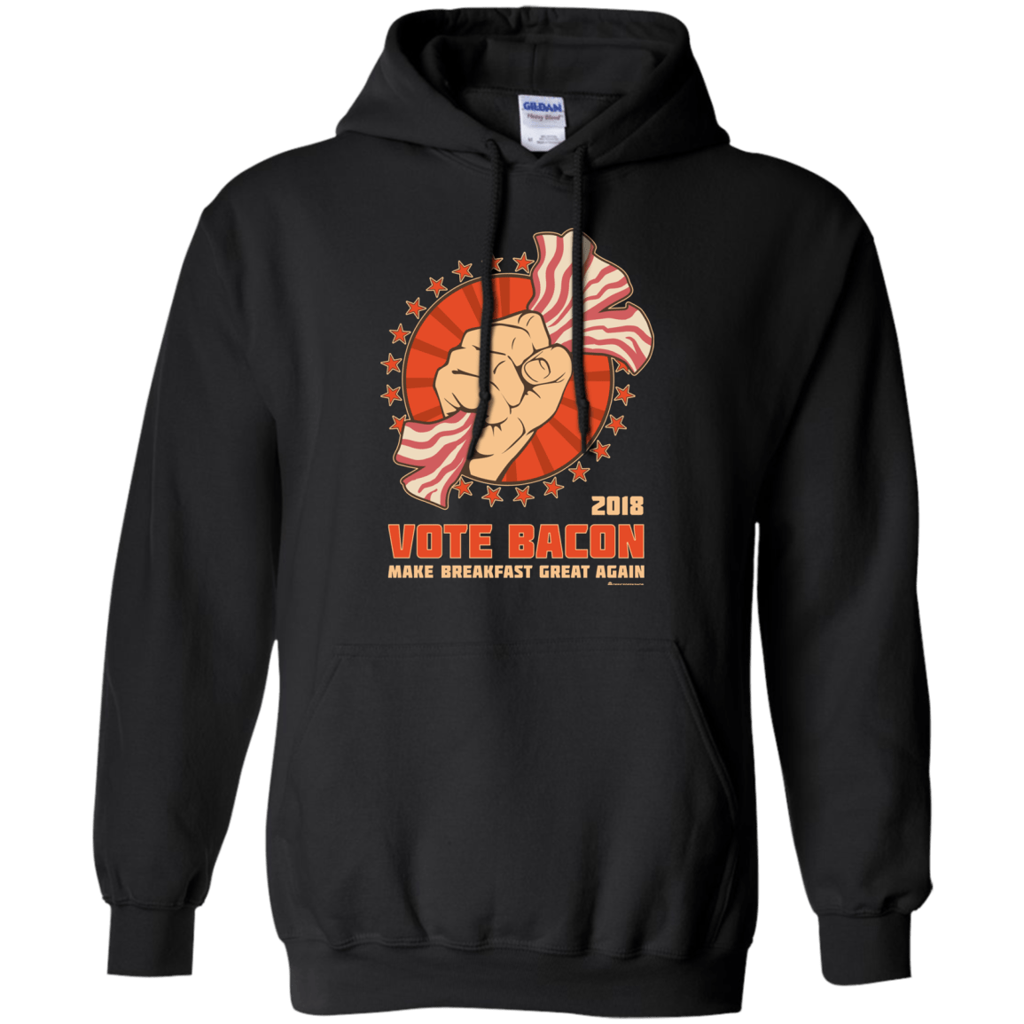Sweatshirts Black / Small Vote Bacon In 2018 Pullover Hoodie