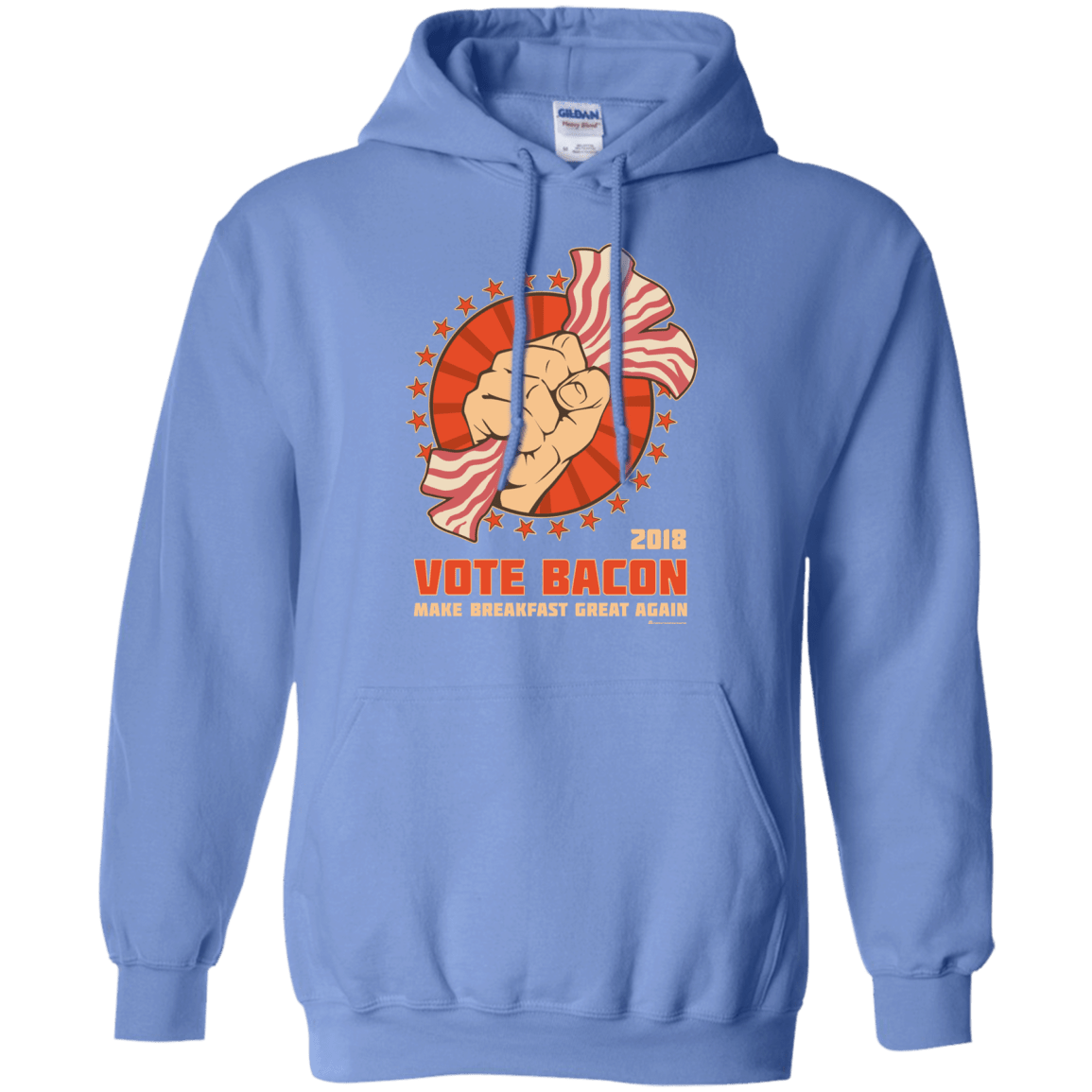 Sweatshirts Carolina Blue / Small Vote Bacon In 2018 Pullover Hoodie