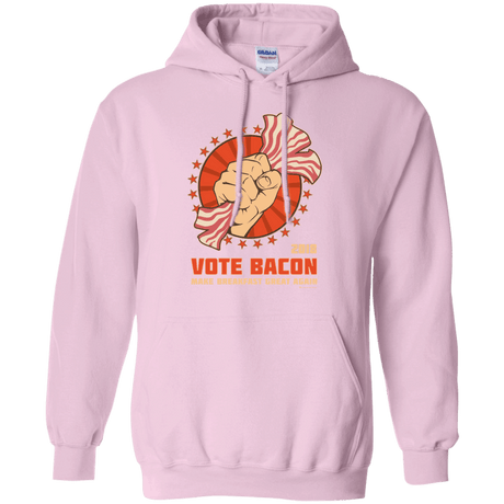 Sweatshirts Light Pink / Small Vote Bacon In 2018 Pullover Hoodie