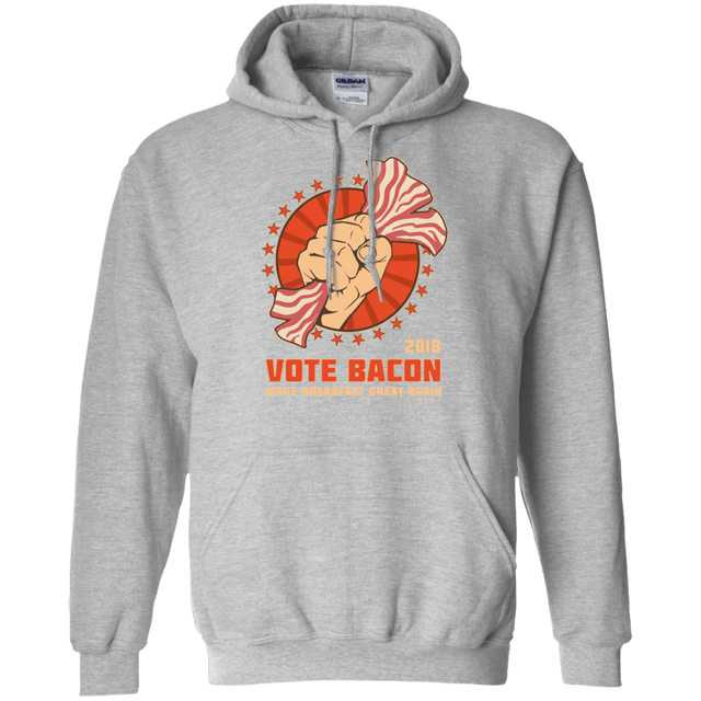 Sweatshirts Sport Grey / Small Vote Bacon In 2018 Pullover Hoodie