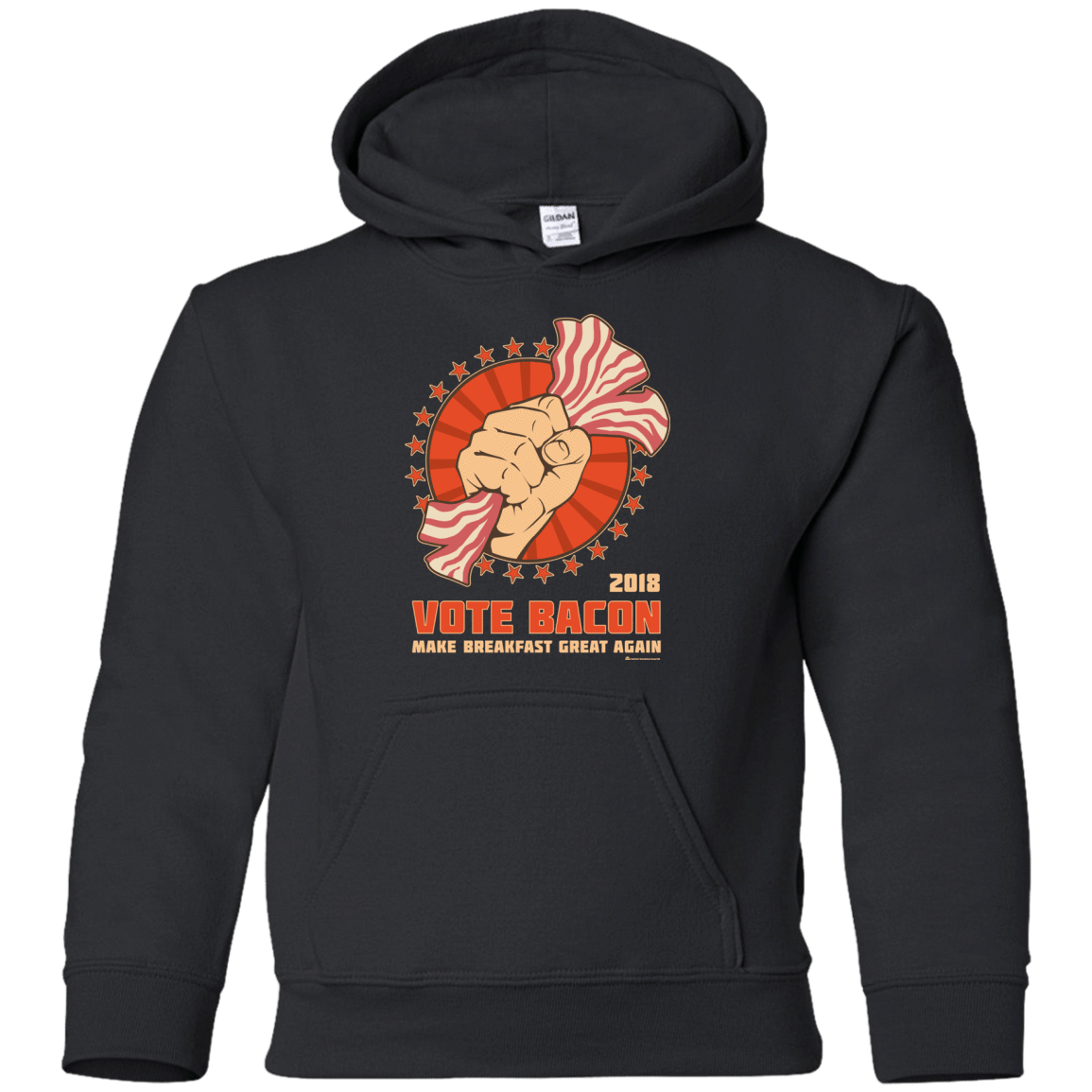 Sweatshirts Black / YS Vote Bacon In 2018 Youth Hoodie