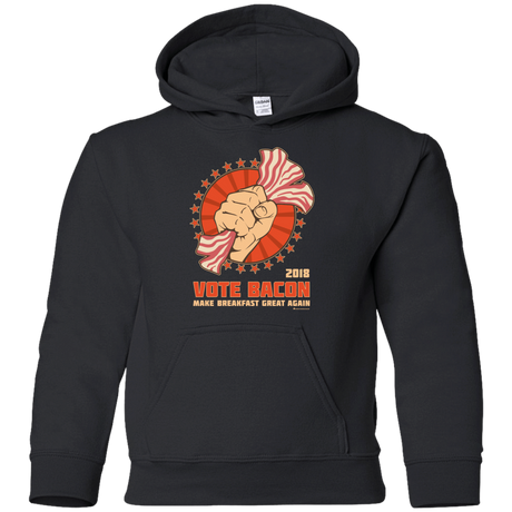Sweatshirts Black / YS Vote Bacon In 2018 Youth Hoodie