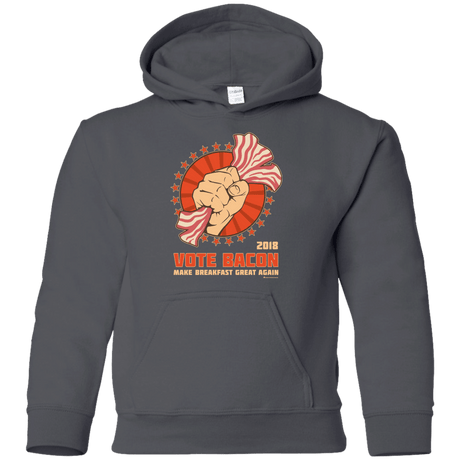 Sweatshirts Charcoal / YS Vote Bacon In 2018 Youth Hoodie