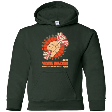 Sweatshirts Forest Green / YS Vote Bacon In 2018 Youth Hoodie