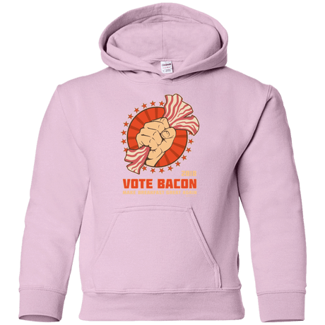 Sweatshirts Light Pink / YS Vote Bacon In 2018 Youth Hoodie