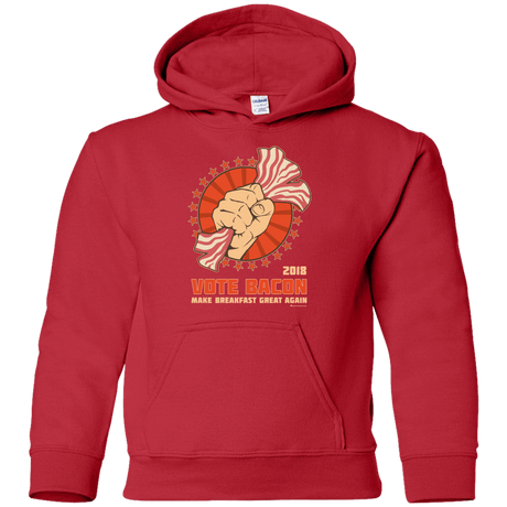 Sweatshirts Red / YS Vote Bacon In 2018 Youth Hoodie