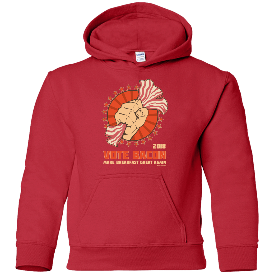 Sweatshirts Red / YS Vote Bacon In 2018 Youth Hoodie