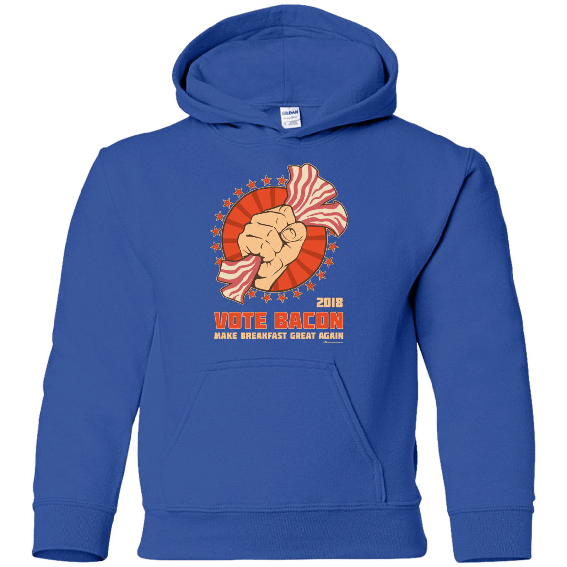 Sweatshirts Royal / YS Vote Bacon In 2018 Youth Hoodie