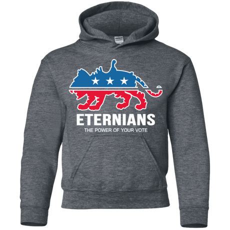 Sweatshirts Dark Heather / YS Vote Eternians Youth Hoodie