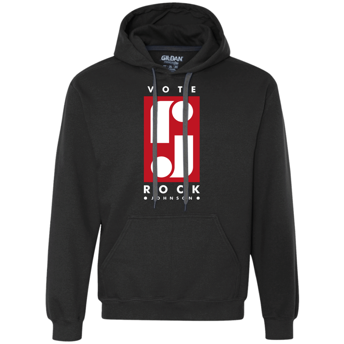 Sweatshirts Black / S Vote Rock Johnson Premium Fleece Hoodie