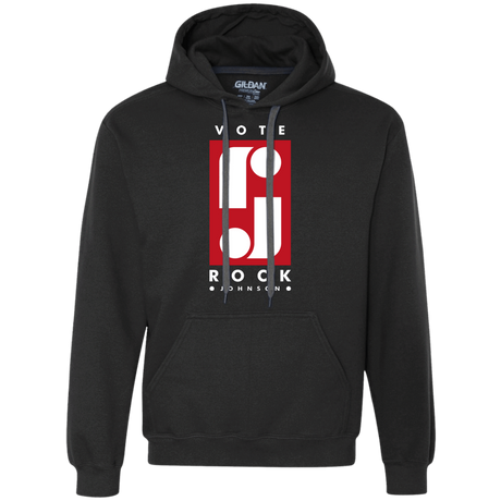 Sweatshirts Black / S Vote Rock Johnson Premium Fleece Hoodie