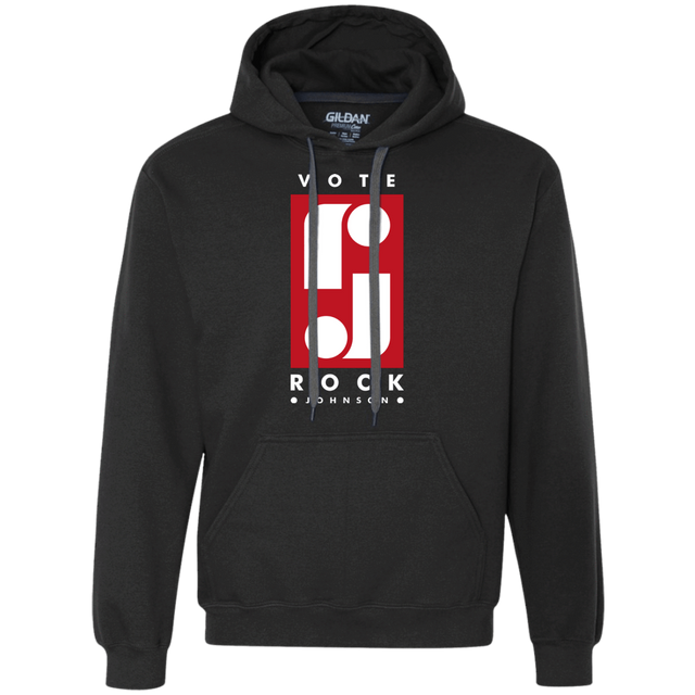Sweatshirts Black / S Vote Rock Johnson Premium Fleece Hoodie