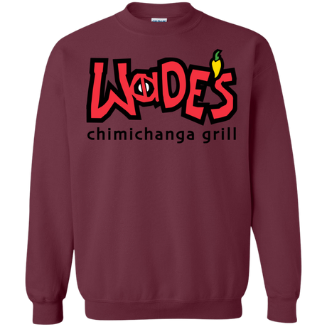 Sweatshirts Maroon / S Wades Grill Crewneck Sweatshirt