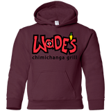 Sweatshirts Maroon / YS Wades Grill Youth Hoodie