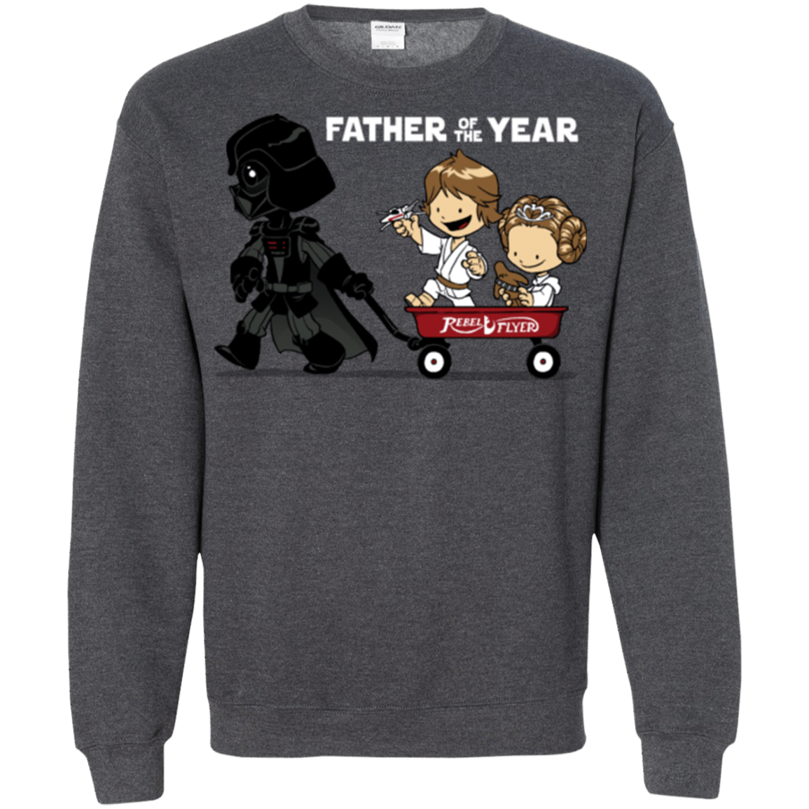 Sweatshirts Dark Heather / Small WagonRide Crewneck Sweatshirt