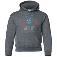 Sweatshirts Dark Heather / YS Wake up 28064212 Youth Hoodie