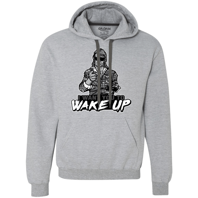 Sweatshirts Sport Grey / Small Wake Up Premium Fleece Hoodie