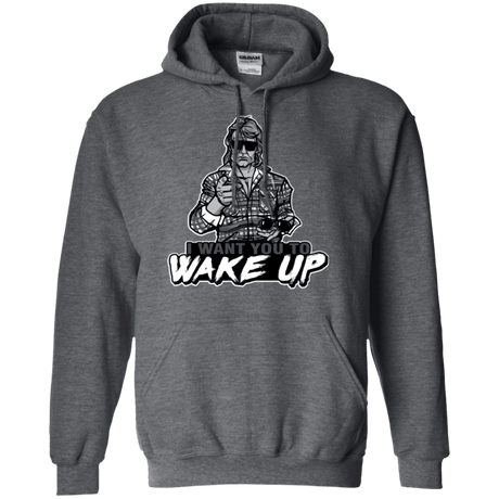 Sweatshirts Dark Heather / Small Wake Up Pullover Hoodie
