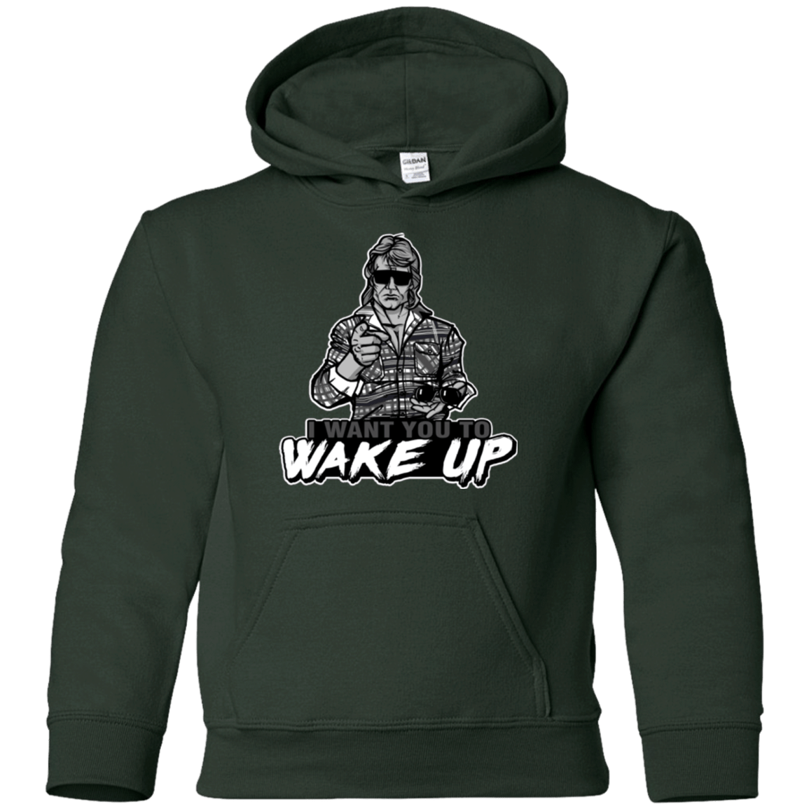 Sweatshirts Forest Green / YS Wake Up Youth Hoodie