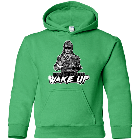 Sweatshirts Irish Green / YS Wake Up Youth Hoodie