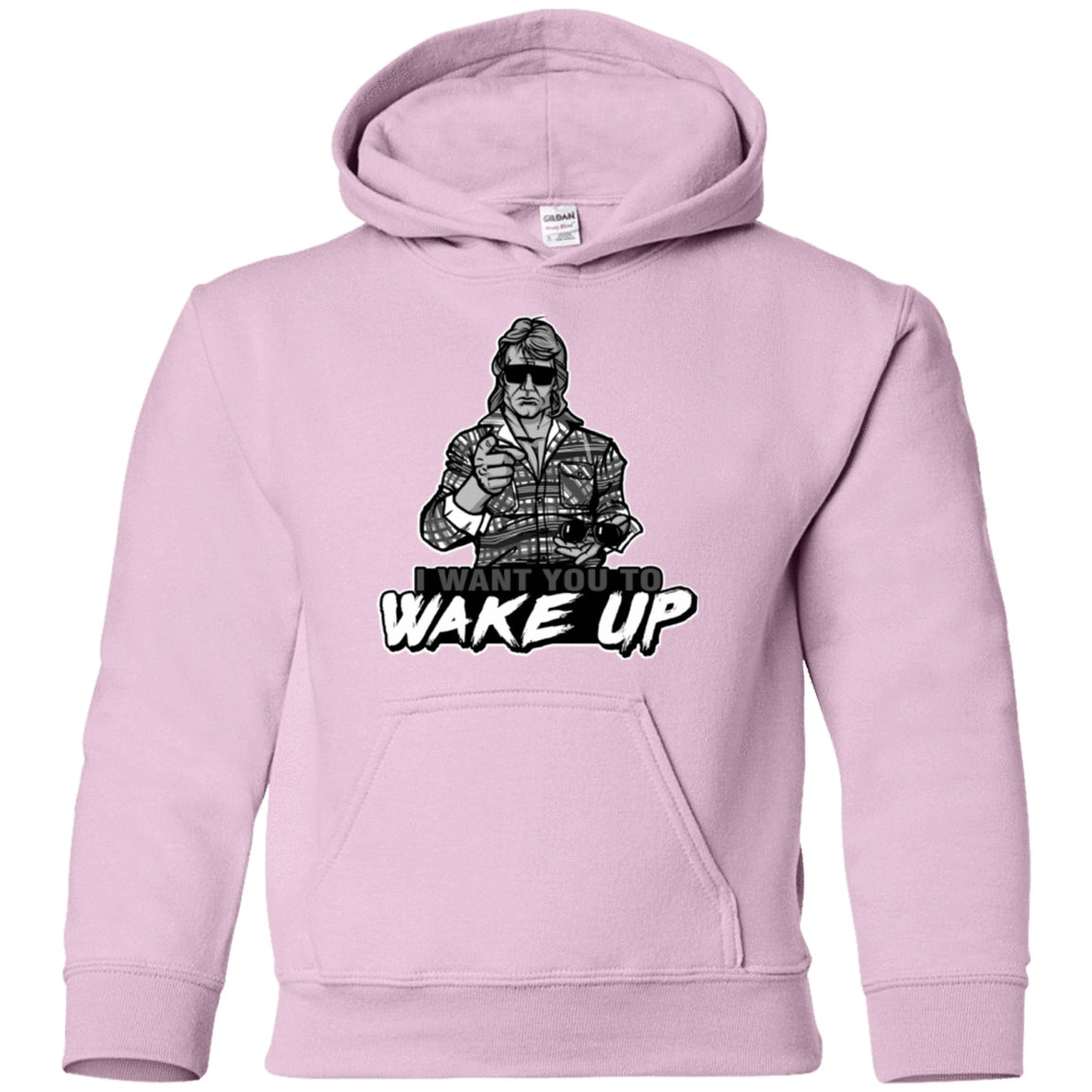 Sweatshirts Light Pink / YS Wake Up Youth Hoodie