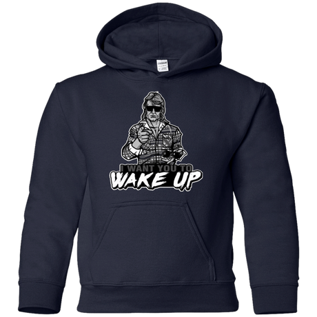 Sweatshirts Navy / YS Wake Up Youth Hoodie
