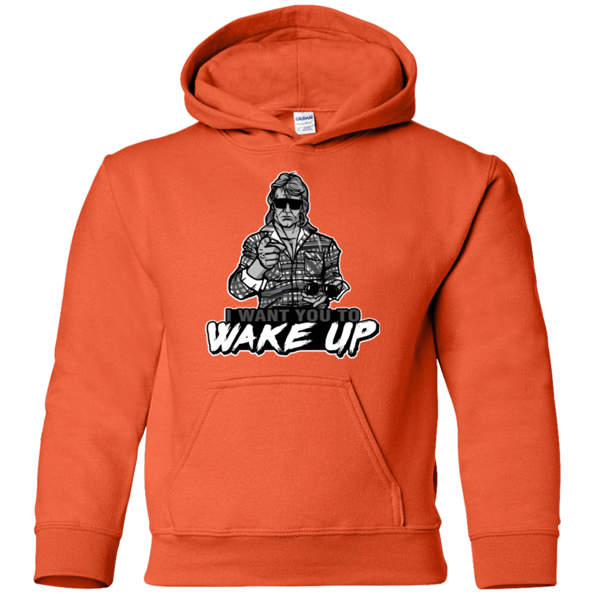 Sweatshirts Orange / YS Wake Up Youth Hoodie
