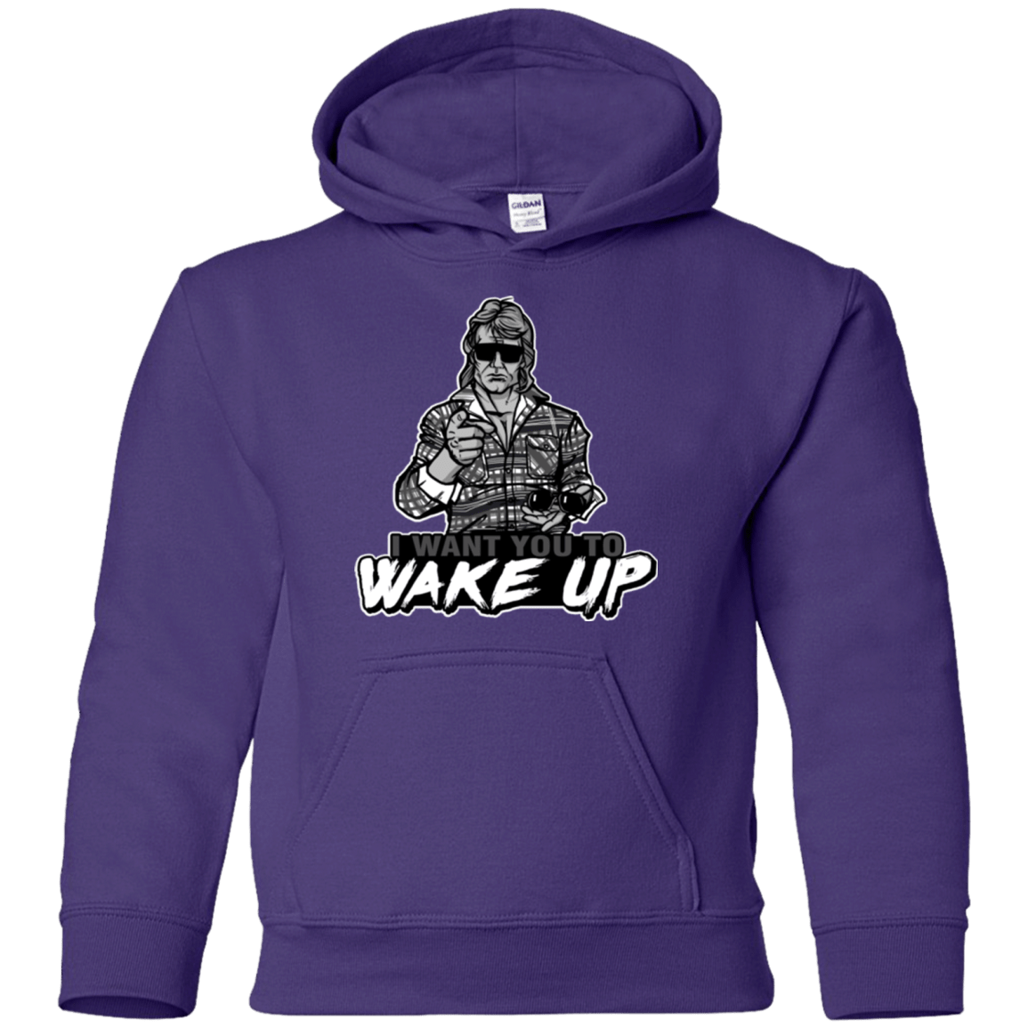 Sweatshirts Purple / YS Wake Up Youth Hoodie