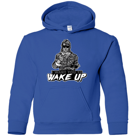 Sweatshirts Royal / YS Wake Up Youth Hoodie