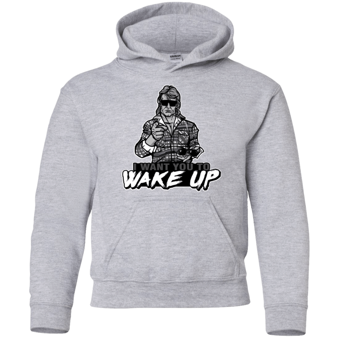 Sweatshirts Sport Grey / YS Wake Up Youth Hoodie