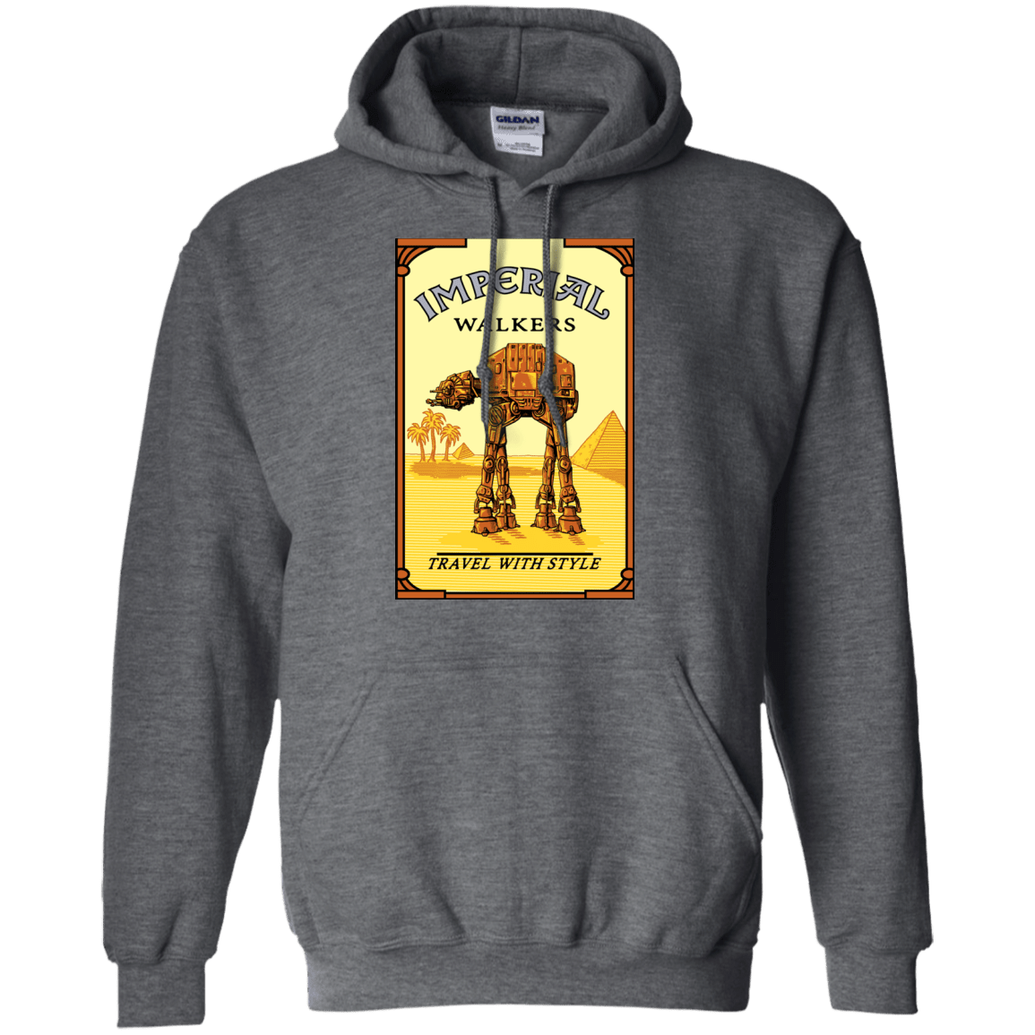 Sweatshirts Dark Heather / Small Walk Like An Egyptian Pullover Hoodie