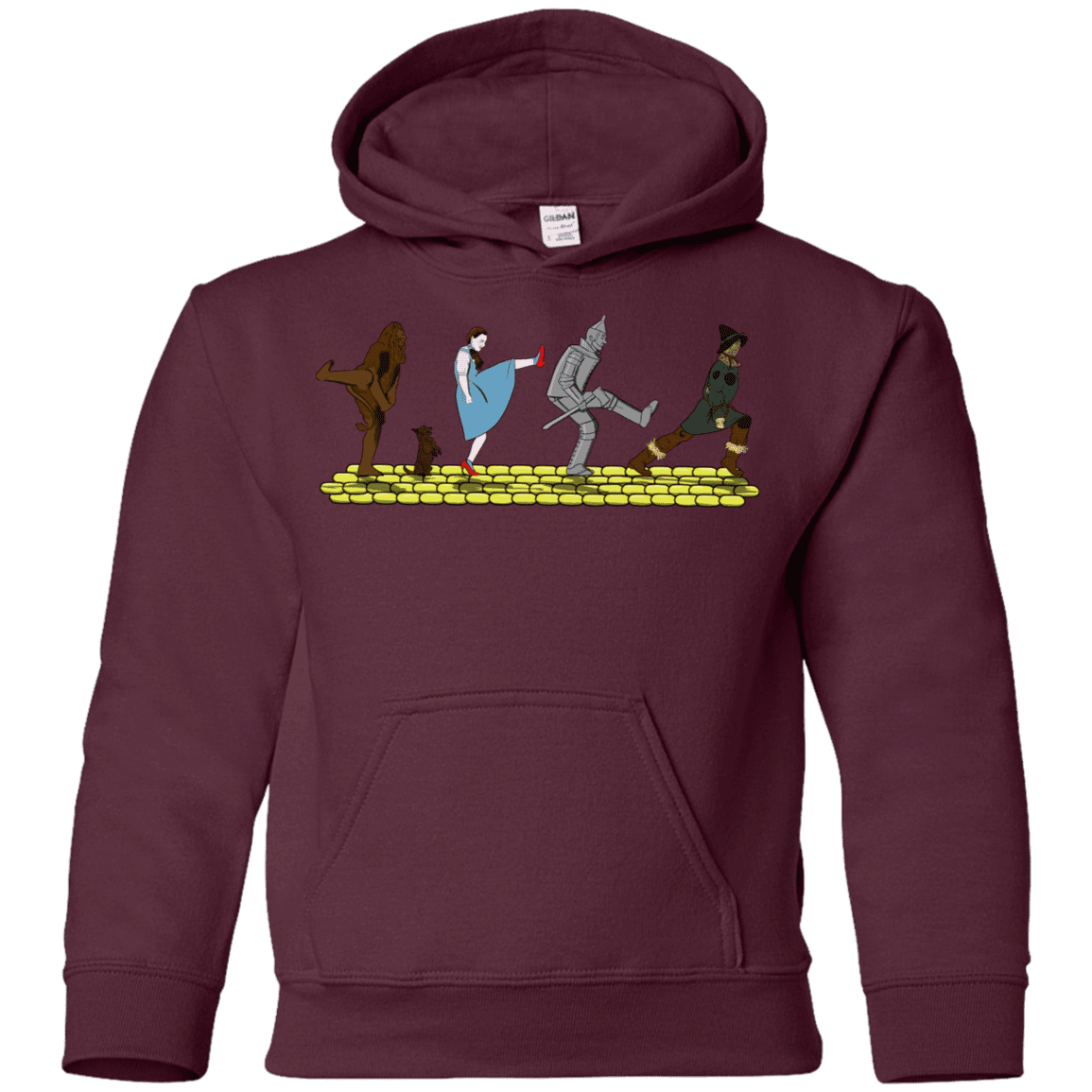 Sweatshirts Maroon / YS Walk to Oz Youth Hoodie