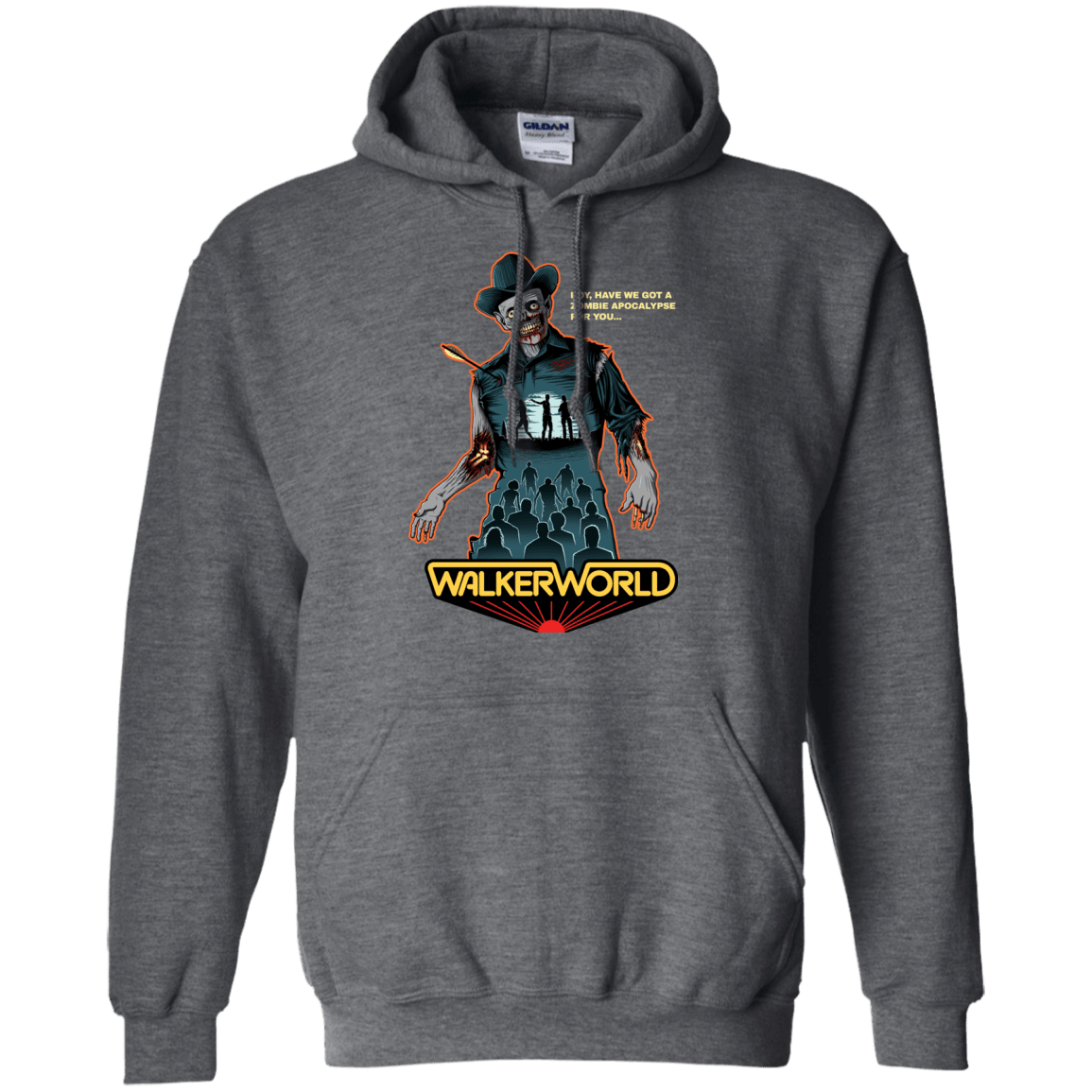 Sweatshirts Dark Heather / Small Walker World Pullover Hoodie