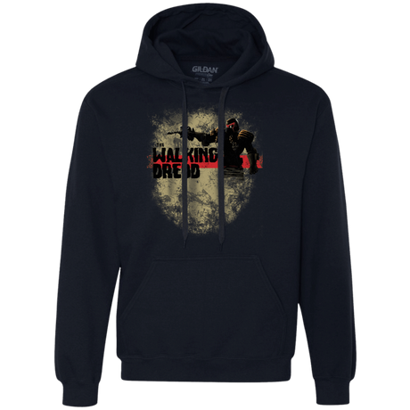 Sweatshirts Navy / Small Walking Dredd Premium Fleece Hoodie