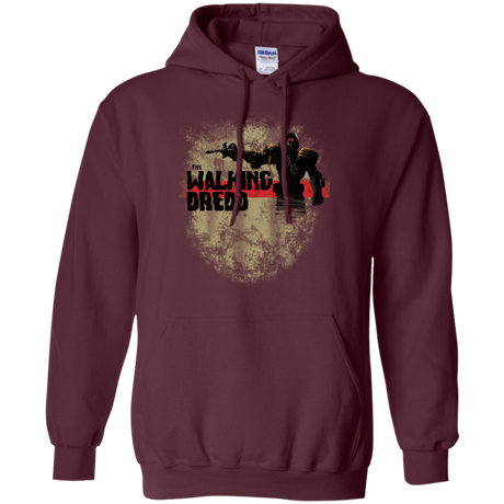 Sweatshirts Maroon / Small Walking Dredd Pullover Hoodie