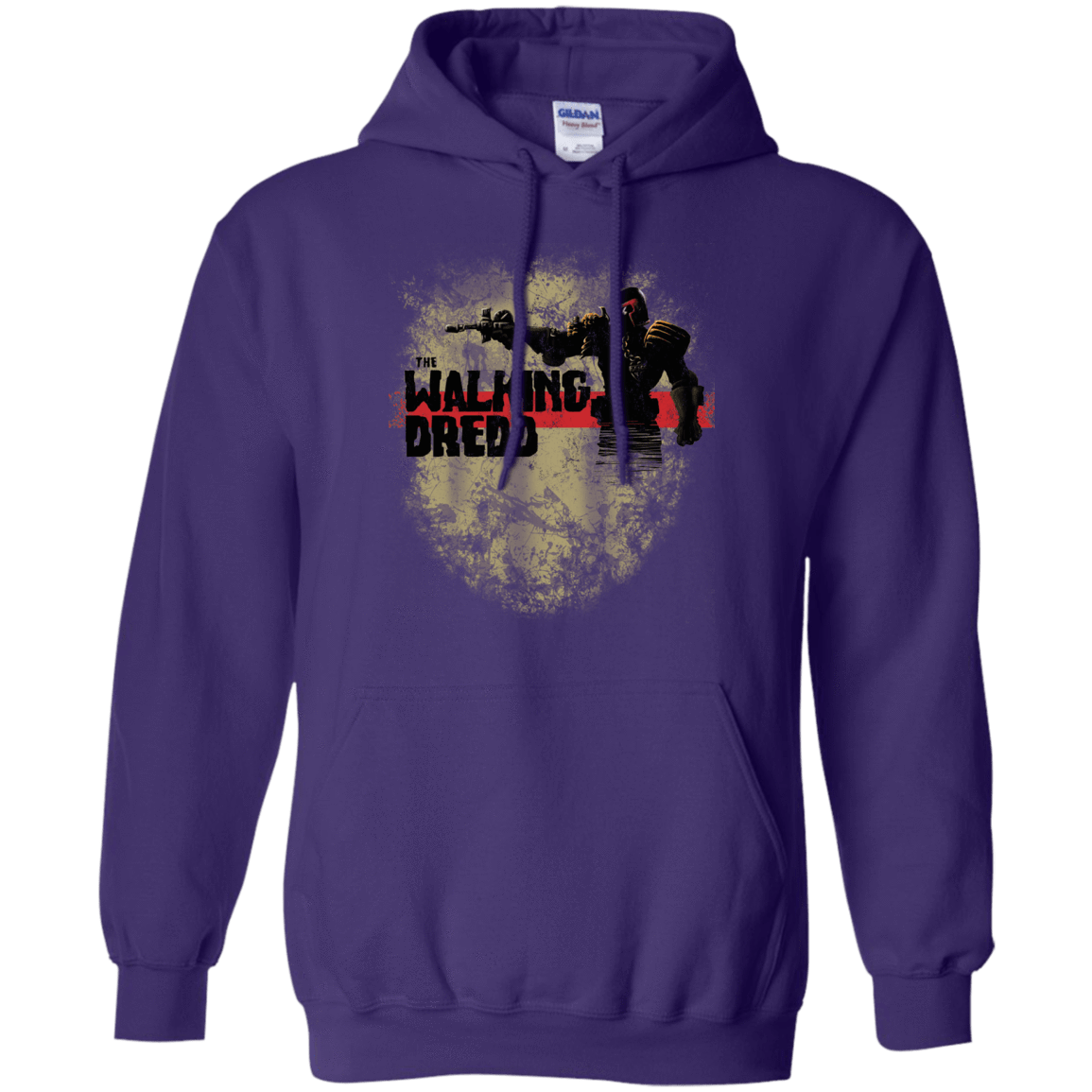 Sweatshirts Purple / Small Walking Dredd Pullover Hoodie