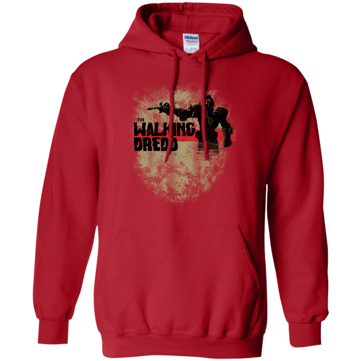 Sweatshirts Red / Small Walking Dredd Pullover Hoodie