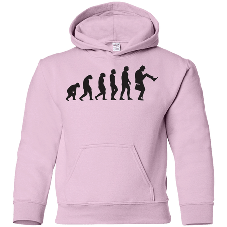 Sweatshirts Light Pink / YS Walking Evolution Youth Hoodie