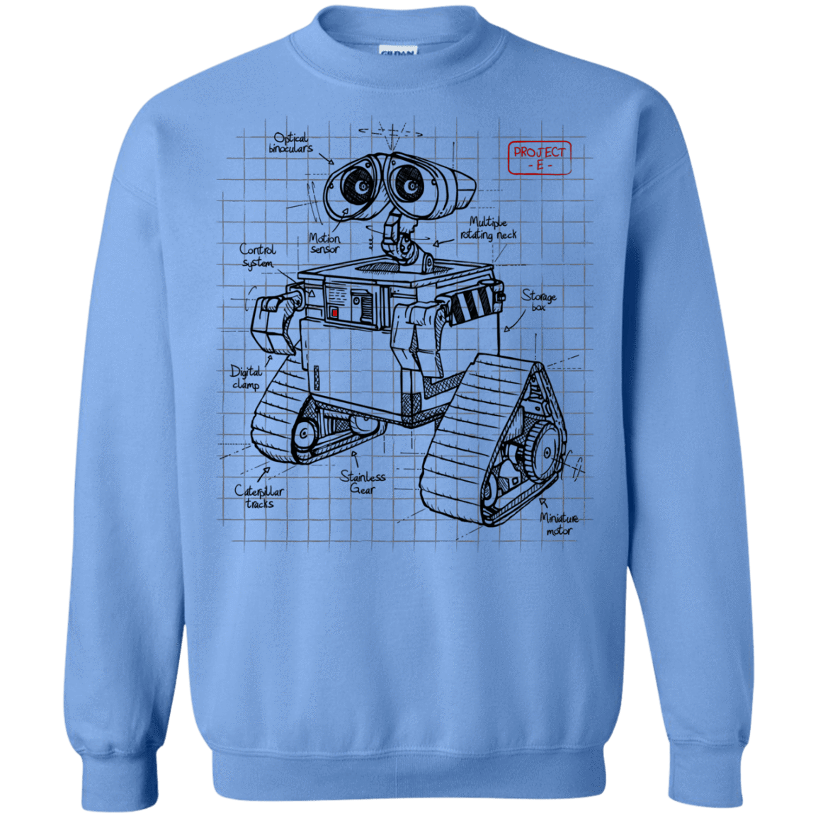 Sweatshirts Carolina Blue / S WALL-E Plan Crewneck Sweatshirt