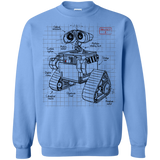 Sweatshirts Carolina Blue / S WALL-E Plan Crewneck Sweatshirt