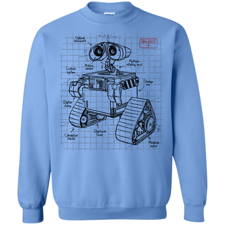 Sweatshirts Carolina Blue / S WALL-E Plan Crewneck Sweatshirt