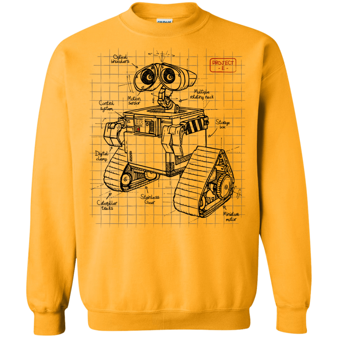 Sweatshirts Gold / S WALL-E Plan Crewneck Sweatshirt