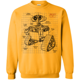 Sweatshirts Gold / S WALL-E Plan Crewneck Sweatshirt