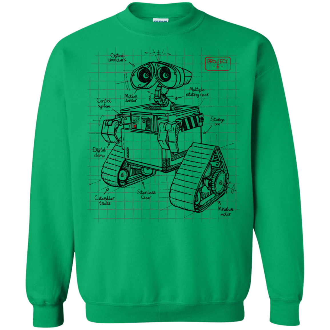 Sweatshirts Irish Green / S WALL-E Plan Crewneck Sweatshirt