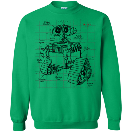 Sweatshirts Irish Green / S WALL-E Plan Crewneck Sweatshirt