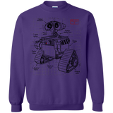 Sweatshirts Purple / S WALL-E Plan Crewneck Sweatshirt