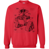 Sweatshirts Red / S WALL-E Plan Crewneck Sweatshirt