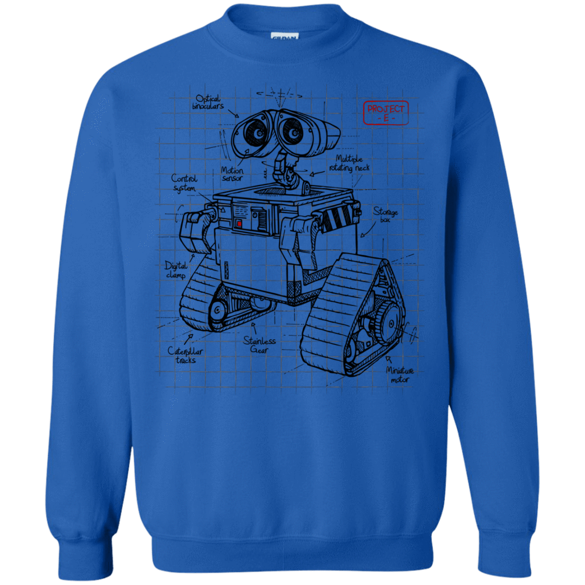 Sweatshirts Royal / S WALL-E Plan Crewneck Sweatshirt